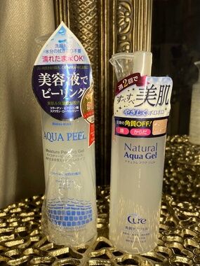 1 Natureine & 1 Cure Natural Aqua Gel Japan 100% Genuine Skincare Exfoliators